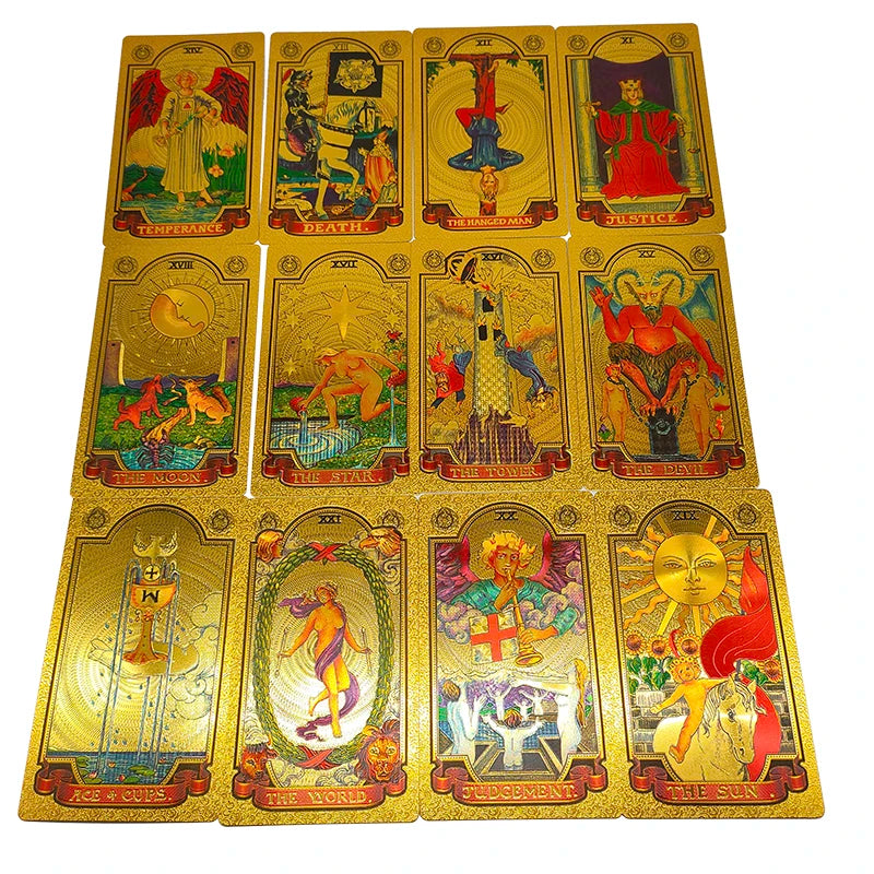 Exquisite Gold Foil Tarot Cards