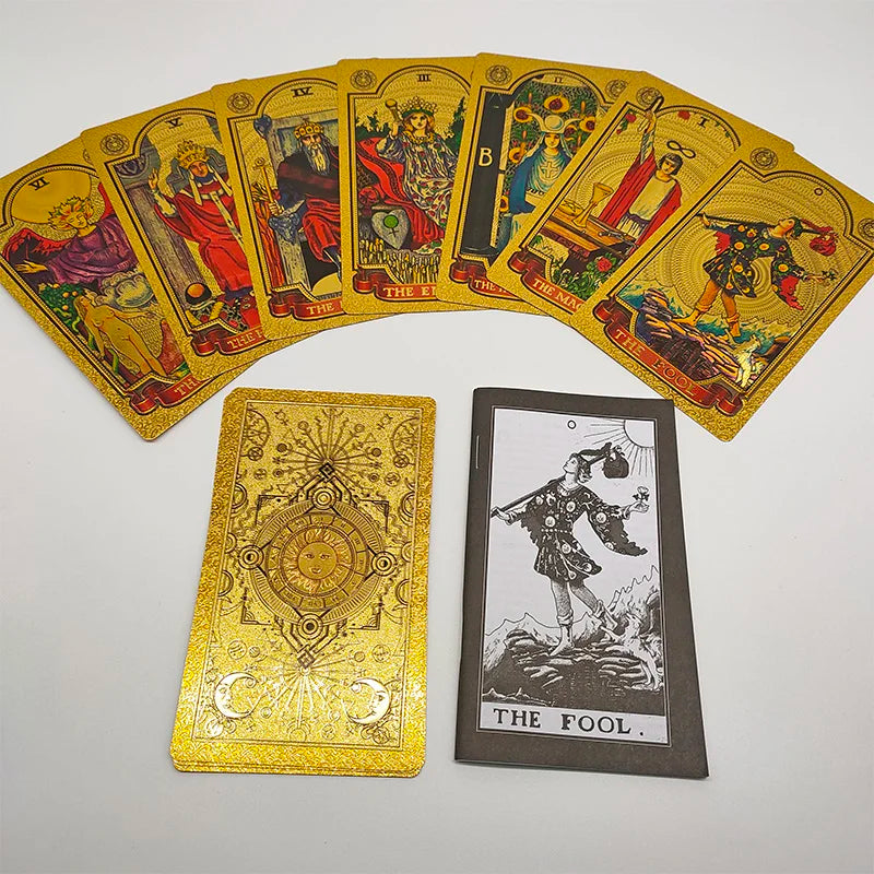 Exquisite Gold Foil Tarot Cards