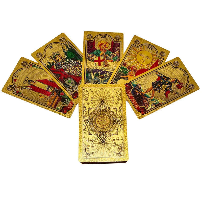 Exquisite Gold Foil Tarot Cards