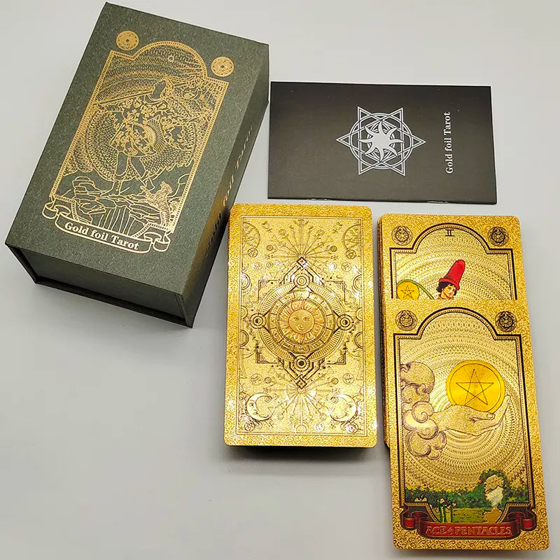 Exquisite Gold Foil Tarot Cards