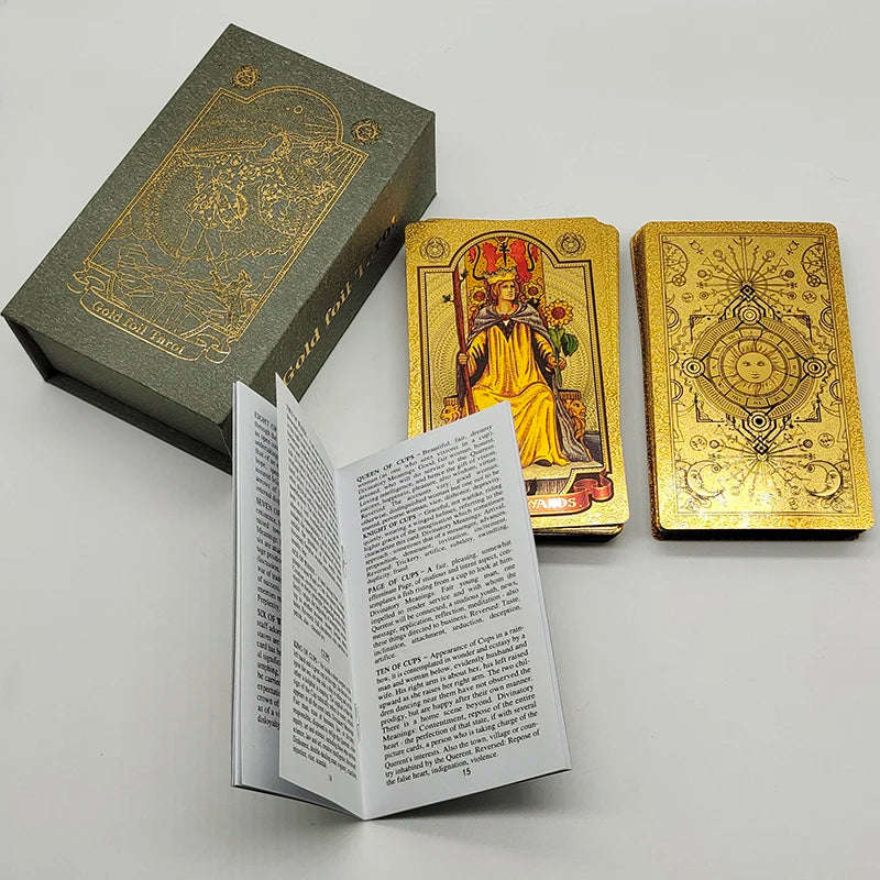 Exquisite Gold Foil Tarot Cards