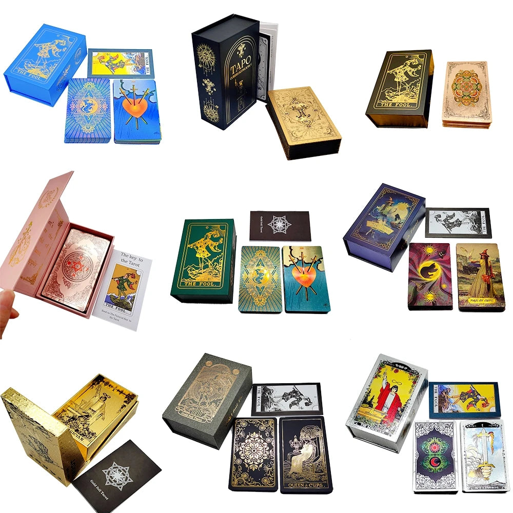 Exquisite Gold Foil Tarot Cards